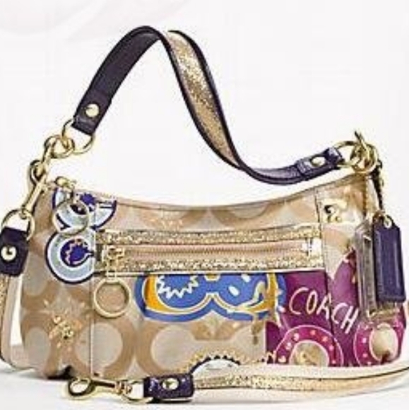 Coach Handbags - Coach Poppy PoP Signature C Applique GROOVY